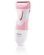 Philips Beauty SatinShave Essential Women's Wet & Dry Electric Shaver for Legs, Cordless, Pink and White, HP6306/50