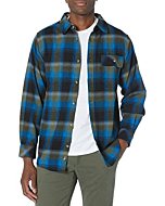 Legendary Whitetails Men's Buck Camp Flannel Shirt, Cobalt Plaid, 3X-Large