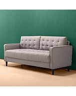 ZINUS Benton Sofa Couch / Grid Tufted Cushions / Easy, Tool-Free Assembly, Stone Grey