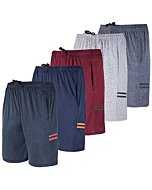 Mens Quick Dry Fit Dri-Fit Active Wear Athletic Performance Basketball 9 Inch Inseam Wrestling Sweat Tennis Soccer Running Essentials Gym Shorts Hombre Stretch Casual Workout Tech Shorts-Set 6 XL