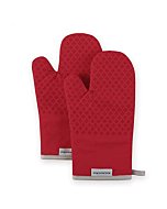 KitchenAid Asteroid Oven Mitt 2-Pack Set, Fire Red, 7"x12.5"