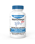 DrFormulas DHT Blocker for Men and Women | HairOmega Advanced Hair Growth Supplements with Biotin 5000 mcg | Hair Loss Vitamins Pills, 45 Day Supply