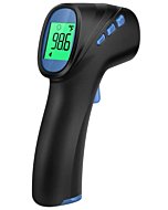 Touchless Thermometer for Adults, Digital Infrared Thermometer Gun, Forehead and Object 2 in 1 Mode, Fast Accurate Results with Fever Alarm