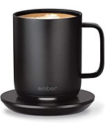 Amazon Renewed Ember Temperature Control Smart Mug 2, 10 oz, 1.5-hr Battery Life - App Controlled Heated Coffee Mug - Improved Design (Renewed) (10oz Black)