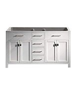 Virtu USA MD-2060-CAB-WH Caroline Bathroom Vanity 60 inches White