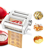 ANTREE 3-IN-1 Pasta Attachment & Ravioli Attachment for KitchenAid Stand Mixers, Pasta Maker Assecories included Pasta Sheet Roller, Spaghetti Cutter and Ravioli Maker Attachment