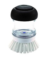 OXO Good Grips Soap Dispensing Palm Brush, Black/Clear/White