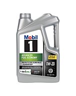 Mobil 1 Advanced Fuel Economy Full Synthetic Motor Oil 0W-20, 5 Quart