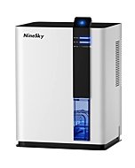 NineSky Dehumidifier for Home, 88 OZ Water Tank, Dehumidifier for Bathroom, Bedroom with Auto Shut Off, 5 Colors LED Light