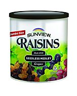 Jumbo Seedless Medley Raisins - 3 15oz. Canisters