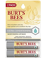 Burt's Bees Lip Balm Stocking Stuffers, Moisturizing Lip Care Christmas Gifts, 100% Natural, Ultra Conditioning with Shea, Cocoa & Kokum Butter (2 Pack)