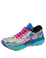 ASICS Women's Gel-Nimbus 24 Running Shoes, 11.5M, White/Pink Glo