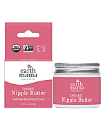 Organic Nipple Butter Breastfeeding Cream by Earth Mama | Lanolin-free, Safe for Nursing & Dry Skin, Non-GMO Project Verified, 2-Fluid Ounce (Packaging May Vary)