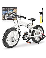 QLT Foldable Motorcycle Building Blocks, Mountain Bike Building Kit for Boys 6-10, Christmas Birthday Gift for Kids, STEM Educational Bicycle Building Sets (242Pcs)