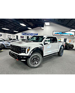 Pristine 2024 Ford F-150 in stunning Avalanche Gray paint, still wrapped in factory plastic.