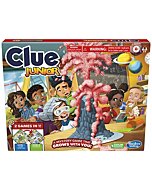 Clue Junior Game, 2-Sided Gameboard, 2 Games in 1, Clue Mystery Game for Younger Kids Ages 4 and Up, Kids Games for 2 to 6 Players, Junior Games