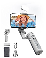 hohem iSteady XE Kit Gimbal Stabilizer for Smartphone, 3-Axis Phone Gimbal, Magnetic Fill Light, Portable and Foldable, Stabilizer for iPhone & Android, One-Key Inception, Gimbal for Video Recording