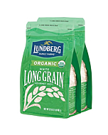 Lundberg Family Farms - Organic White Long Grain Rice, Subtle Flavor, Remains Separate When Cooked, Pantry Staple, Bulk Rice, Gluten-Free, Non-GMO, USDA Certified Organic, Vegan (32 oz, 2-Pack)