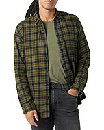 Amazon Essentials Men's Long-Sleeve Flannel Shirt (Available in Big & Tall), Olive, X-Small