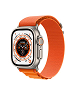 Apple Watch Ultra [GPS + Cellular 49mm] Smart Watch w/Rugged Titanium Case & Orange Alpine Loop Small. Fitness Tracker, Precision GPS, Action Button, Extra-Long Battery Life, Brighter Retina Display