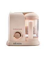 BEABA Babycook Solo 4 in 1 Baby Food Maker, Baby Food Processor, Steam Cook and Blender, Large Capacity 4.5 Cups, Cook healthy baby food at Home, Dishwasher Safe, Rose Gold