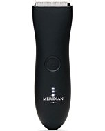 Meridian - The Trimmer - Electric Body & Pubic Hair Trimmer - Waterproof and Cordless for Wet/Dry Use - Painlessly Remove Hair to Feel Fresh Down There - for Men & Women - 90 Min Battery Life - Onyx