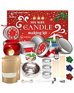 Soy Candle Making Kit for Adults - Winter Candle Maker Kit - DIY Candle Making Kit for Beginners - Winter Candles Making Kit - Winter Crafts for Adults Women - Winter Craft Supplies