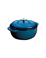 Lodge EC6D33 Enameled Cast Iron Dutch Oven, 6-Quart, Blue