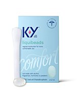 Silicone Lube K-Y Liquibeads 6 ct Personal Lubricant for Adult Couples, Women, Pleasure Enhancer, Sensual Massage Vaginal Moisturizer Beads, Hormone & Paraben Free, Easy Apply, Latex Condom Compatible