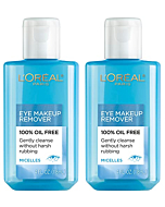 L'Oreal Paris Skin Care Clean Artiste Oil Free Eye Makeup Remover, 2 Count