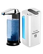 Secura Home Automatic Liquid Soap Dispenser Chrome & Foaming Soap Dispenser Touchless White Set