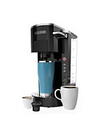 BLACK+DECKER Family Single Serve K-Cup Brewer: Large 50oz Water Reservoir, Versatile Ground Coffee & K-Cup Compatibility, Adjustable Tray for Travel Mugs