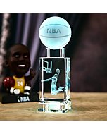 wulinjioin Bedroom Night Lights Decorations - Kobe Dunk 3D NBA Basketball Crystal Light Rechargeable LED Colorful Lights Ornaments, Suitable for Adults and Kids Birthday or Holidays Present