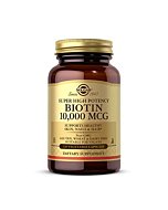 Solgar Biotin 10,000 mcg, 120 Vegetable Capsules - Energy, Metabolism, Promotes Healthy Skin, Nails & Hair - Super High Potency - Non-GMO, Vegan, Gluten, Dairy Free, Kosher - 120 Servings