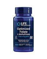 Life Extension Optimized Folate (L-Methylfolate) – Supports Heart & Brain Health – Non-GMO, Gluten-Free, Vegetarian –1700 mcg DFE — 100 Vegetarian Tablets