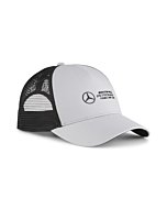 PUMA Standard Mercedes Formula 1 Trucker Cap, Silver, One Size