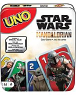 Mattel Games UNO Star Wars the Mandalorian Card Game, Travel Game in Collectible Storage Tin & Special Rule, 2-10 Players [Amazon Exclusive]