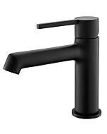 Fapully Modern Bathroom Sink Faucet Single Hole Single Handle, Bathroom Vanity Faucet, Bathroom Vessel Faucet, Matte Black