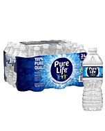 Pure Life, Purified Water, 16.9 Fl Oz, Plastic Bottled Water, 24 Pack