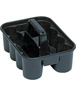 Rubbermaid Commercial Products Deluxe Carry Caddy for Cleaning Products, Spray Bottles, Sports/Water Bottles, and Postmates/Uber Eats Drivers, Black (FG315488BLA)