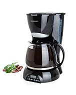 Mixpresso 8-Cup Drip Coffee Maker Programmable, Coffee Pot Machine Including Reusable & Removable Coffee Filter, Black Electric Coffee Maker