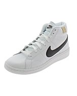 NIKE Men's Court Royale 2 MID Running Shoe, White Black White Onyx, 14 Narrow