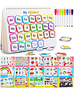 Huijing Montessori Preschool Learning Activities Newest 29 Themes Busy Book - Preschool Workbook Activity Binder Montessori Toys for Toddlers, Autism Learning Materials and Tracing Coloring Book