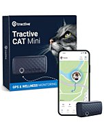 Tractive GPS Tracker & Health Monitoring for Cats (6.5 lbs+) - Market Leading Pet GPS Location Tracker | Wellness & Escape Alerts | Waterproof | Works with Any Collar (Dark Blue)