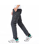 DGWZ Mens Cargo Pants with Six Pocket Stretch Twill Cotton Cargo Work Pants for Men Gray