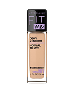 Maybelline Fit Me Dewy + Smooth Foundation Makeup, Nude Beige, 1 Count