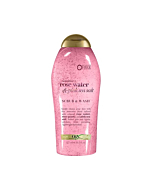 OGX Pink Sea Salt & Rosewater Gentle Soothing Body Scrub, Light Exfoliating Body Wash, Sulfate-Free, 19.5 Ounce, 1.0 Count