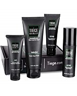 Tiege Hanley ACNE Systems | Uncomplicated Skin Care for Men | Dermatologist Approved | Face Wash, Moisturizer with SPF20, Exfoliating Scrub & 1.6% Salicylic Acid Cream | Korean PeptideTechnology