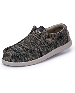 Hey Dude Men's Wally Sox Woodland Camo Size 13 | Men’s Shoes | Men's Lace Up Loafers | Comfortable & Light-Weight