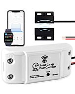 eKyro Smart Garage Door Opener - Universal WiFi Remote Controller Compatible with Alexa, Google Home, iPhone, Siri, Android, Door Left Open Alert, Door Security Systems, Updated Model